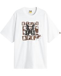 A Bathing Ape - Graffiti Bape Logo T-Shirt - Lyst