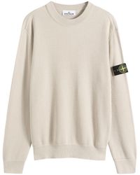 Stone Island - Ribbed Soft Organic Cotton Jumper - Lyst