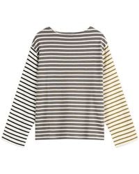 Beams Boy - Elbow Patch Basque Long Sleeve T-Shirt - Lyst