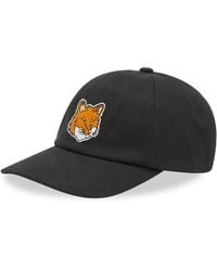 Maison Kitsuné - Large Fox Head Embroidery 6P Cap - Lyst