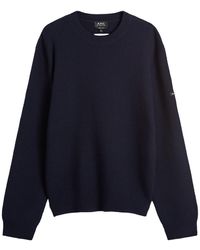 A.P.C. - Thomas Waffle Knit Jumper - Lyst