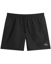 Calvin Klein - Medium Drawstring Swim Shorts - Lyst