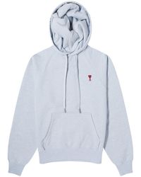 Ami Paris - Small A Heart Popover Hoodie - Lyst