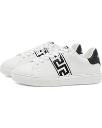 Versace - Greek Sole Embroidered Band Sneakers - Lyst