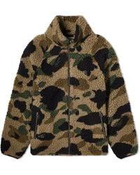 A Bathing Ape - 1St Camo Metal One Point Fleece Jacket - Lyst