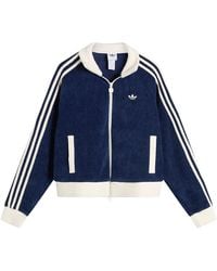adidas - Velour Knit Track Top - Lyst