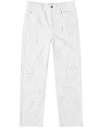 Isabel Marant - Irina Embroidered Jeans - Lyst