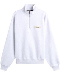 Jacquemus - Grosgrain Zip Sweatshirt - Lyst