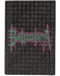 Balenciaga - Canvas Logo Passport Holder - Lyst