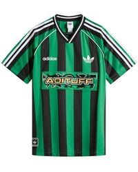 adidas - Striped Jersey T-Shirt - Lyst