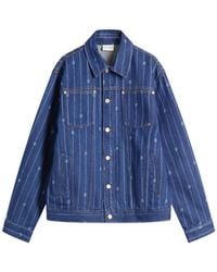 Drole de Monsieur - Drole De Monsieur Monogram Denim Jacket - Lyst