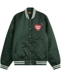 Human Made Suede Leather Jacket in Natural for Men | Lyst