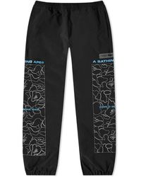 BAPE Sweatpants Trackpants Monogram Multi Pants Stripe Men's Jogging Bottoms Blu