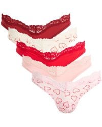 Skims - Fits Everybody Lace Dipped Thong 5 Pack - Lyst
