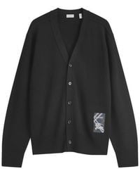 Burberry - Ekd Logo Cardigan - Lyst