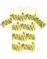 Marni - Big Logo Stripe T-Shirt - Lyst