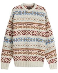 Beams Plus - Fair Isle Jumper - Lyst