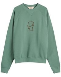 Brain Dead - Logo Head Raglan Crew Sweatshirt - Lyst