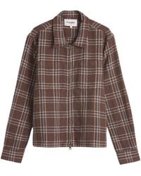Corridor NYC - Venice Plaid Zip Shirt - Lyst