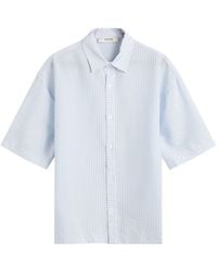 About Blank - Stripe Seersucker Vacation Shirt - Lyst