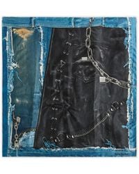 Acne Studios - Vasco Denim Skeleton Scarf - Lyst