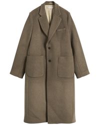 Our Legacy - Robe Melton Wool Overcoat - Lyst
