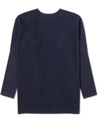 Homme Plissé Issey Miyake - Pleated Long Sleeve T-Shirt - Lyst
