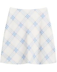 Kijun - Essential Check Mini Skirt - Lyst