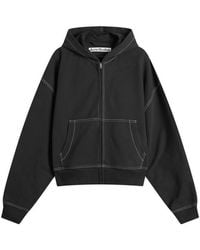 Acne Studios - Foscar H U Zip Autograph Logo Zip Hoodie - Lyst