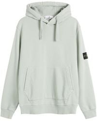 Stone Island - Garment Dyed Hoodie - Lyst