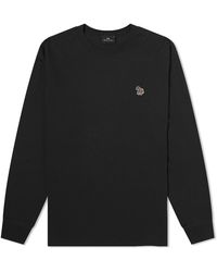 Paul Smith - Long Sleeve Zebra Logo T-Shirt - Lyst