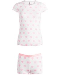 Skims - Pointelle Baby T-Shirt & Short Set - Lyst