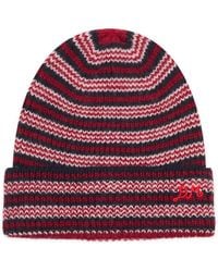 Damson Madder - Striped Beanie - Lyst