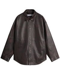 Acne Studios - Laraw Nappa Overshirt - Lyst