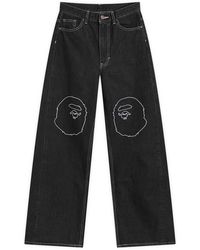 A Bathing Ape - Ape Head Oversized Jeans - Lyst