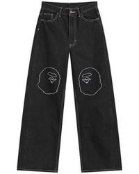 A Bathing Ape - Ape Head Oversized Jeans - Lyst