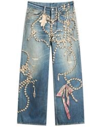 Acne Studios - Jewellery Printed Jeans - Lyst