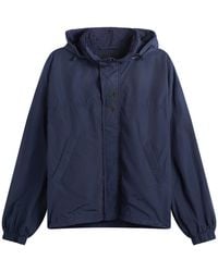 Balenciaga - Techno Cotton Hooded Rain Jacket - Lyst