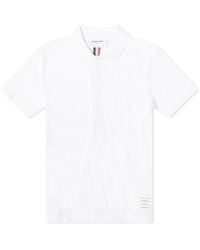 Thom Browne - Back Stripe Relaxed Fit Polo Shirt - Lyst