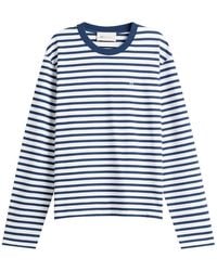 Ami Paris - Long Sleeve Boxy Fit Mariniere T-Shirt - Lyst