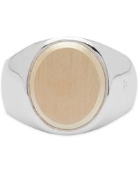 Tom Wood - Oval Gold Top Ring M - Lyst