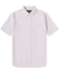 Beams Plus - Bd Candy Stripe Short Sleeve Shirt - Lyst