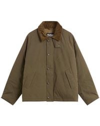 Barbour Transport Padded Casual Jacket in Black for Men | Lyst