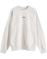 A.P.C. - X Asics Lake Crew Sweatshirt - Lyst