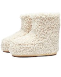 Moon Boot - Icon Low Faux Astrak Fur Boots - Lyst