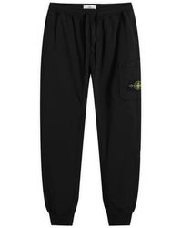 Stone Island - Cotton Fleece Garment Dyed Pocket Jogger - Lyst