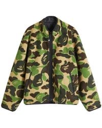A Bathing Ape - Abc Camo Boa Reversible Jacket - Lyst