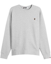 A Bathing Ape - One Point Crew Neck Sweatshirt - Lyst