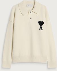 Ami Paris - Contrasted Adc Polo - Lyst