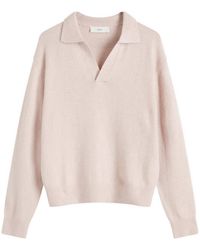 DUNST - Collared Baby Alpaca Sweater - Lyst